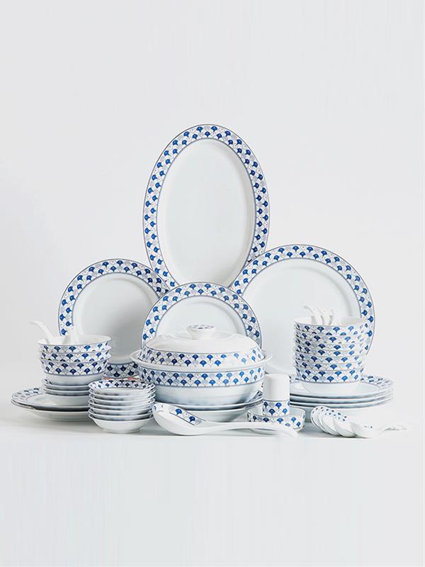 Jingdezhen Cutlery set Simple Blue and white Dinnerware Kitchen Utensils