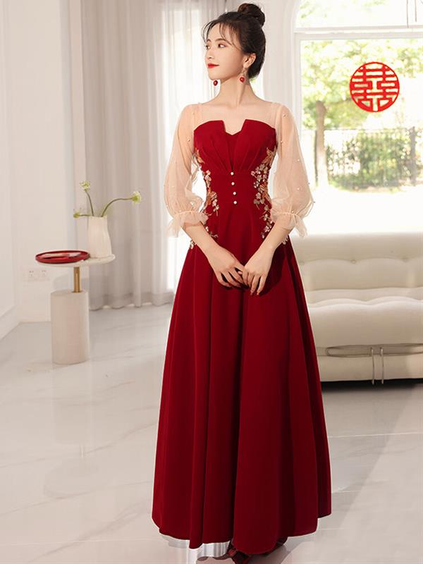 Bride Red Marry Qipao Wedding