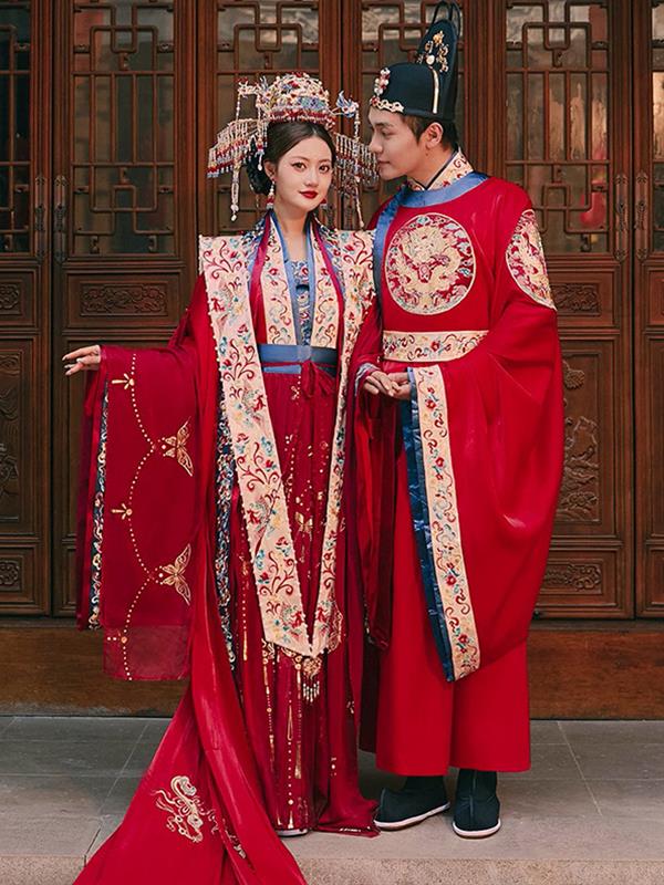 Hanfu Wedding clothes Marry Bride Xiuhe clothing Tradition Hanfu Wedding