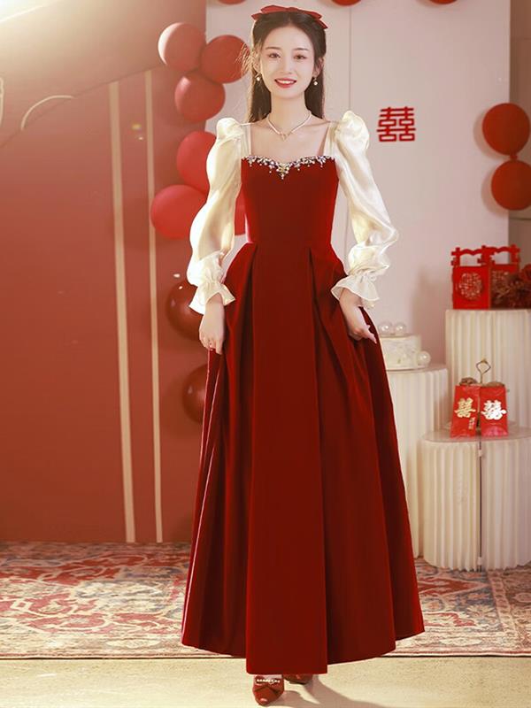 Bride Red Dress Qipao Wedding