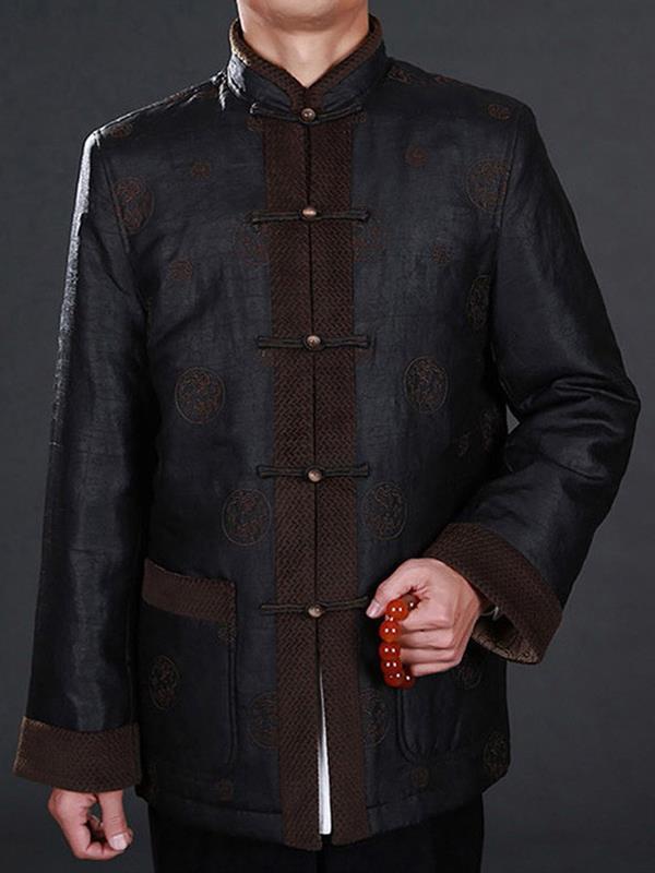 Mulberry silk Embroidery Traditional tang clothing Men Wear