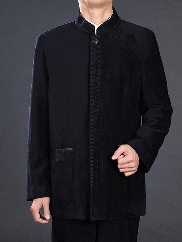 Men Stand-collar Jacket Men Wear