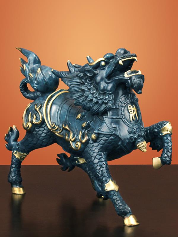 Kirin Craft ornaments Pure copper Figurines