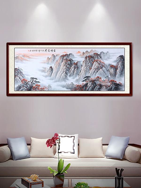 Hand-painted Landscape painting Living room decorative Good luck 218*88 Landscape Paintings