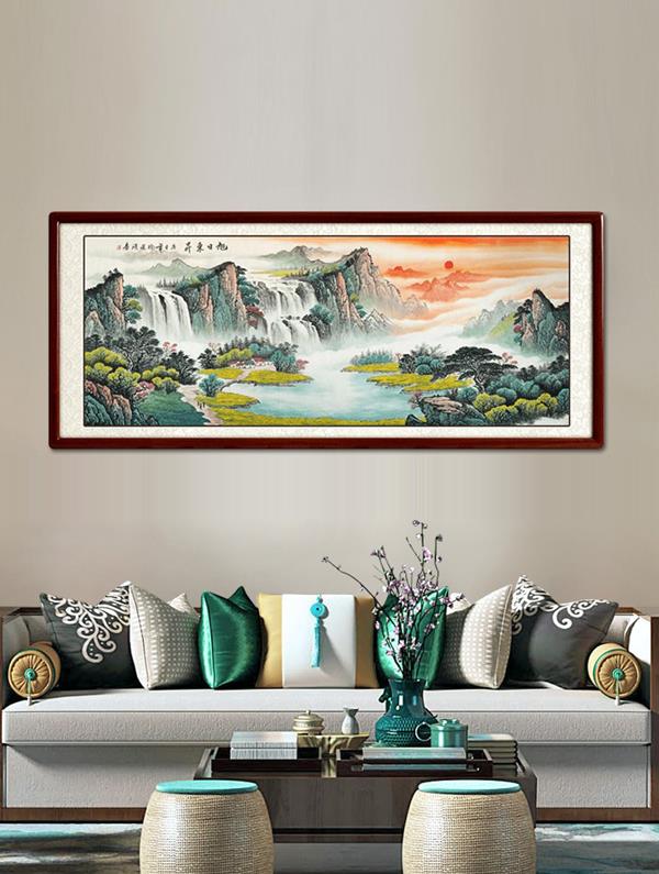 Hand-painted Chinese painting Landscape 218*88 Landscape Paintings