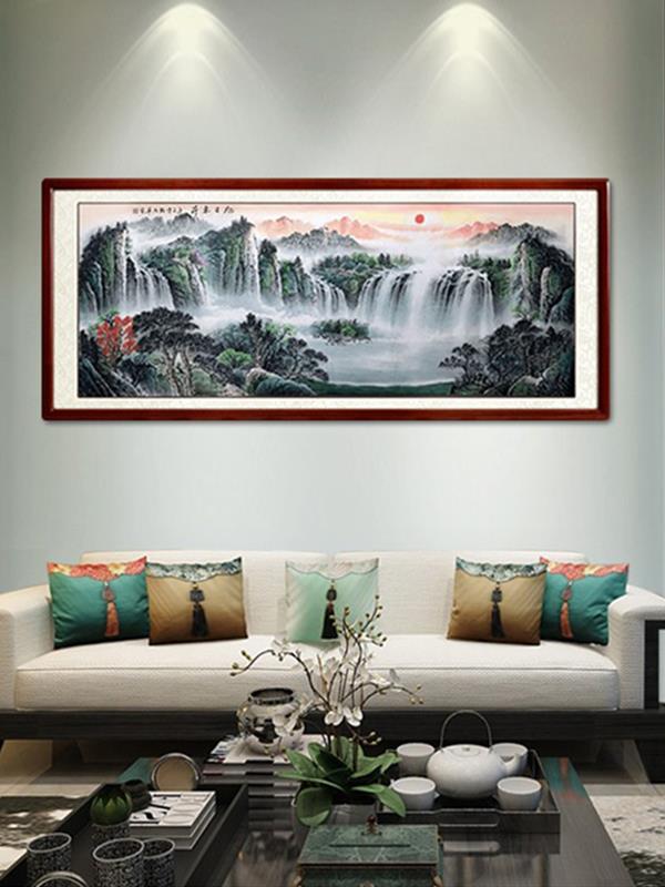 Hand-painted Chinese painting Landscape Living room decorative 218*88 Landscape Paintings