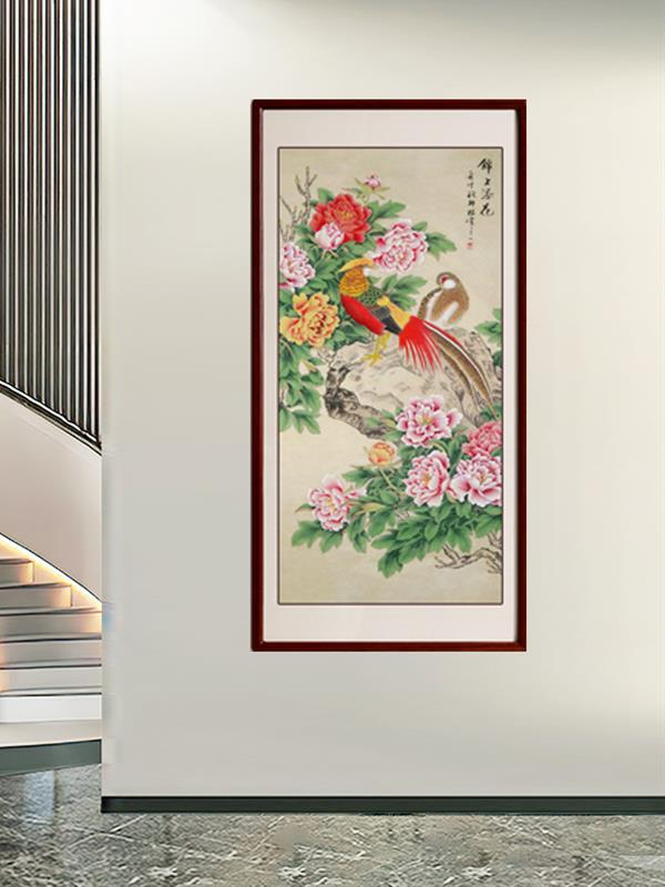 Hand-painted Chinese painting Living room decorative 85*165 Flower & Bird Animal Paintings