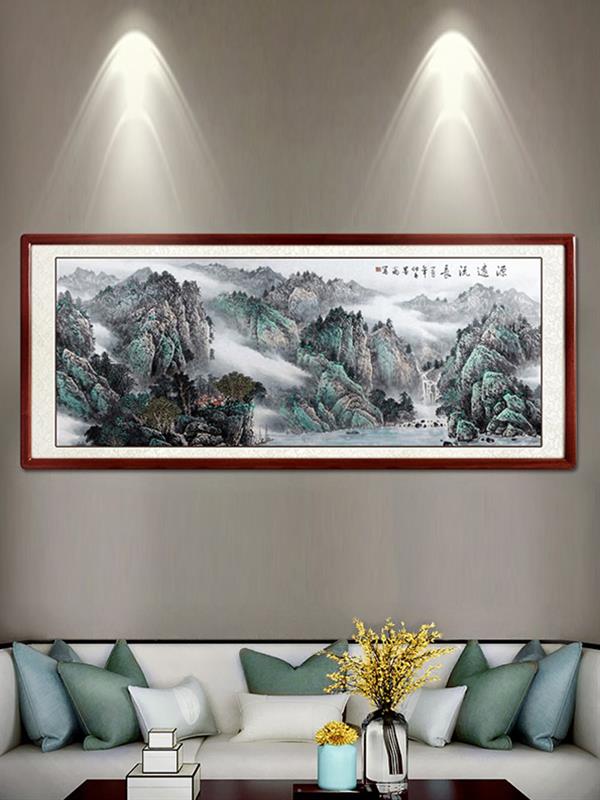 Hand-painted Chinese painting Landscape Living room decorative 218*88 Landscape Paintings