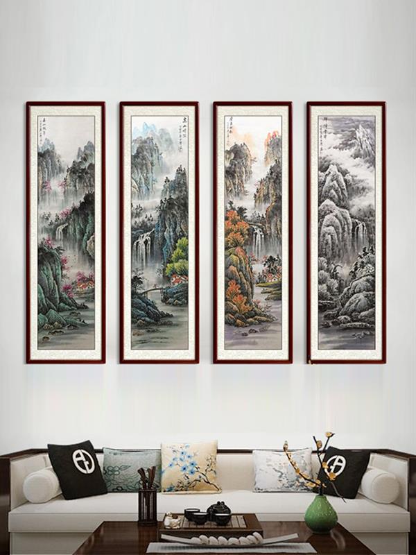 Hand-painted Chinese painting Landscape 38*125 Landscape Paintings