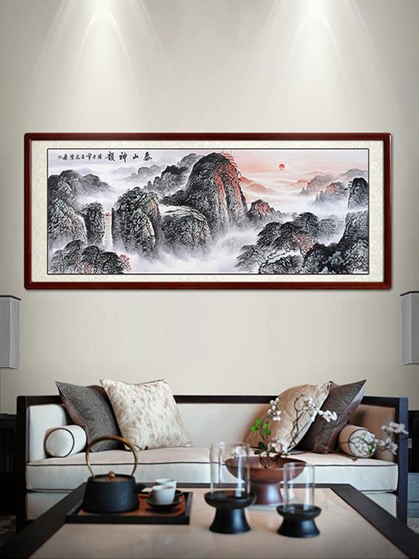 Hand-painted Chinese painting Landscape ink wash brush 218*88 Landscape Paintings