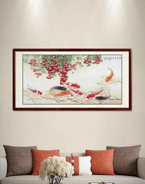 Hand-painted Chinese painting Living room decorative Flower & Bird Animal Paintings