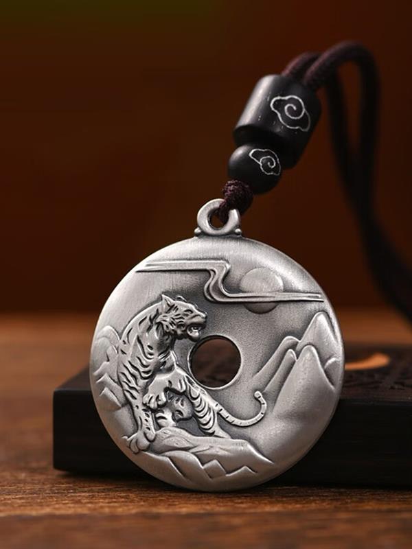 999 fine silver PiXiu Pendant Vintage Necklaces