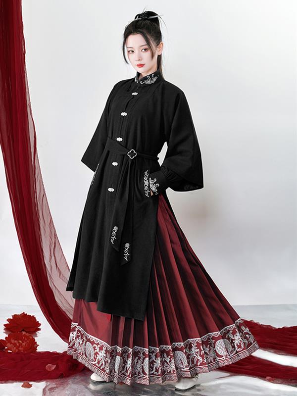 Hanfu Ming-dynasty Pleated skirt Hanfu