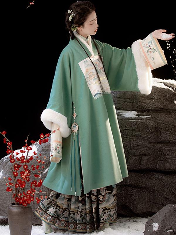 Pleated skirt Thicken Ming-dynasty Hanfu