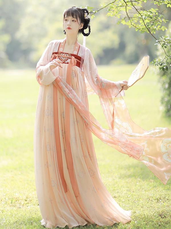 Hanfu Tradition Fairy Retro vintage Tang-dynasty Chest-length skirt ruqun Hanfu