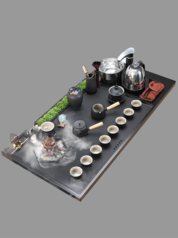 Wujin black stone Tea tray set Simple Tea Sets