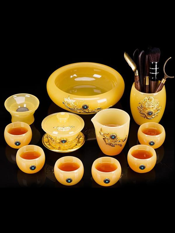 Liuli jade-glass Tea set Tea Sets