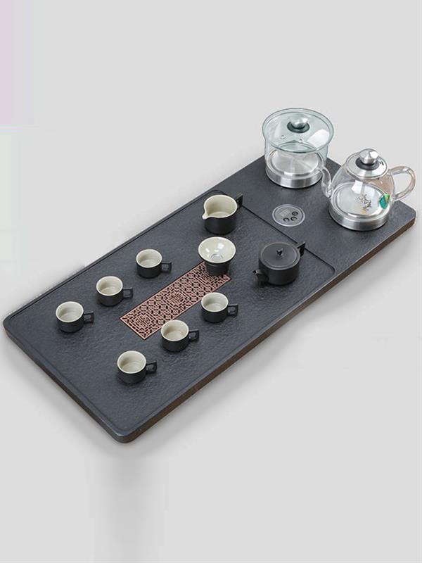 Wujin black stone Tea tray Induction cooker Tea Sets