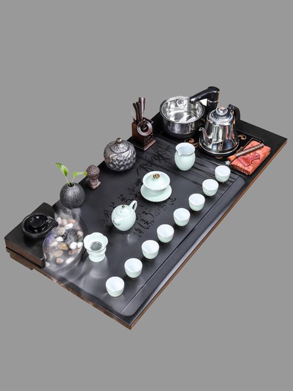 Wujin black stone Tea tray set Tea Sets