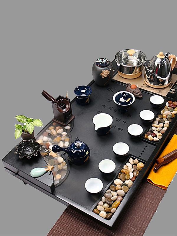 Wujin black stone Tea tray set Tea Sets