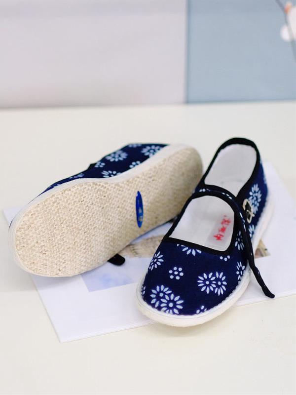 Old Beijing shoes Women Canvas Casual Handmade layered sole cloth Women Shoes