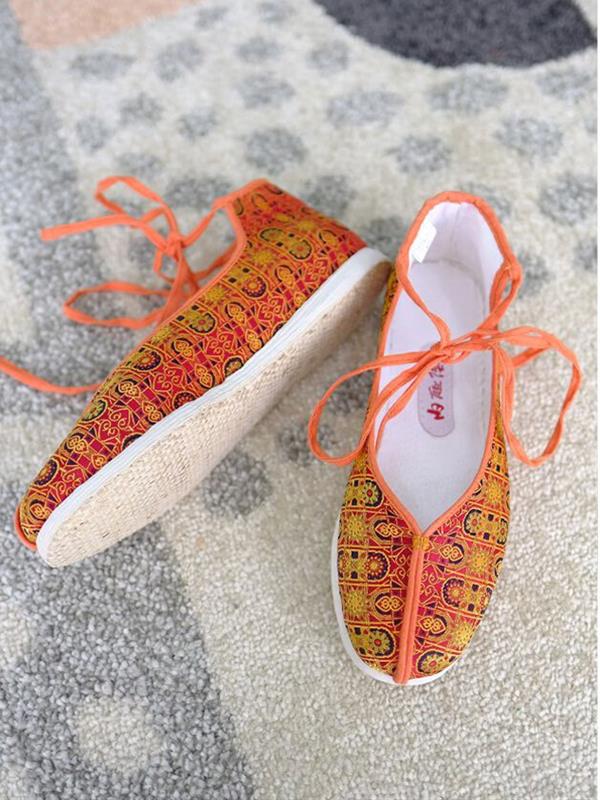 Handmade layered sole cloth shoes Women Vintage Casual Women Shoes