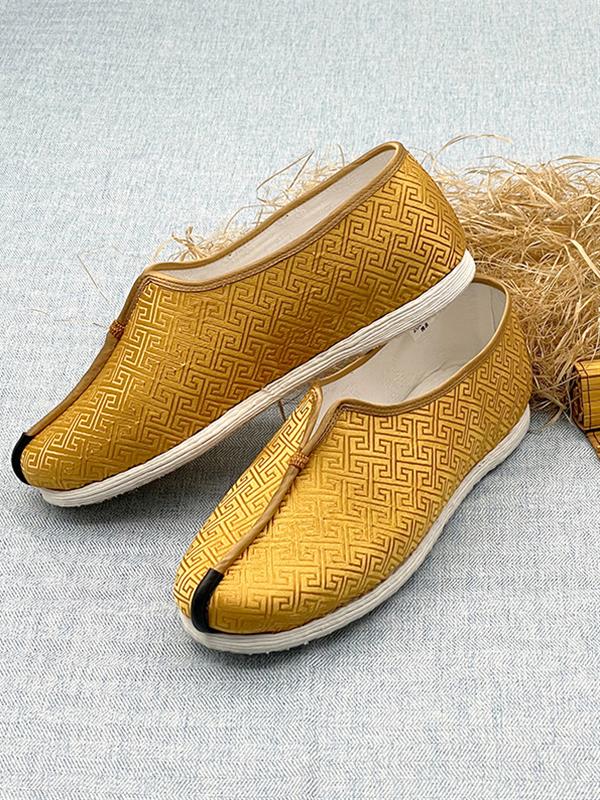 Handmade layered sole cloth shoes Men Shoes