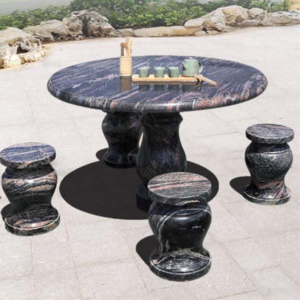 Stone table stool Garden Granite Villa Casual Garden