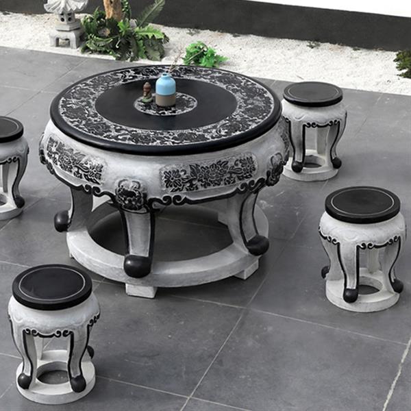 Stone table stool Garden Villa Craft ornaments Garden