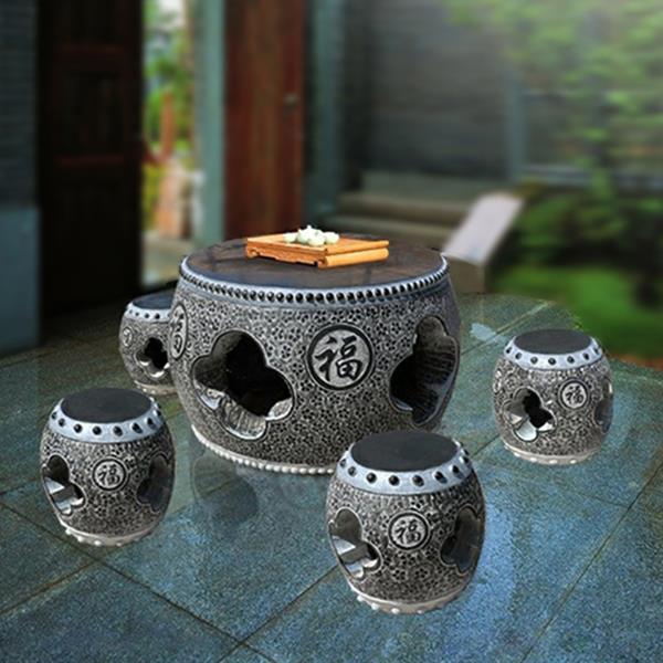 Stone table stool Garden Casual Granite Garden